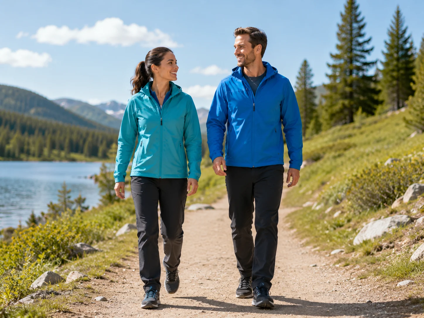 Lightweight, weather-ready layers for active teams and outdoor use.