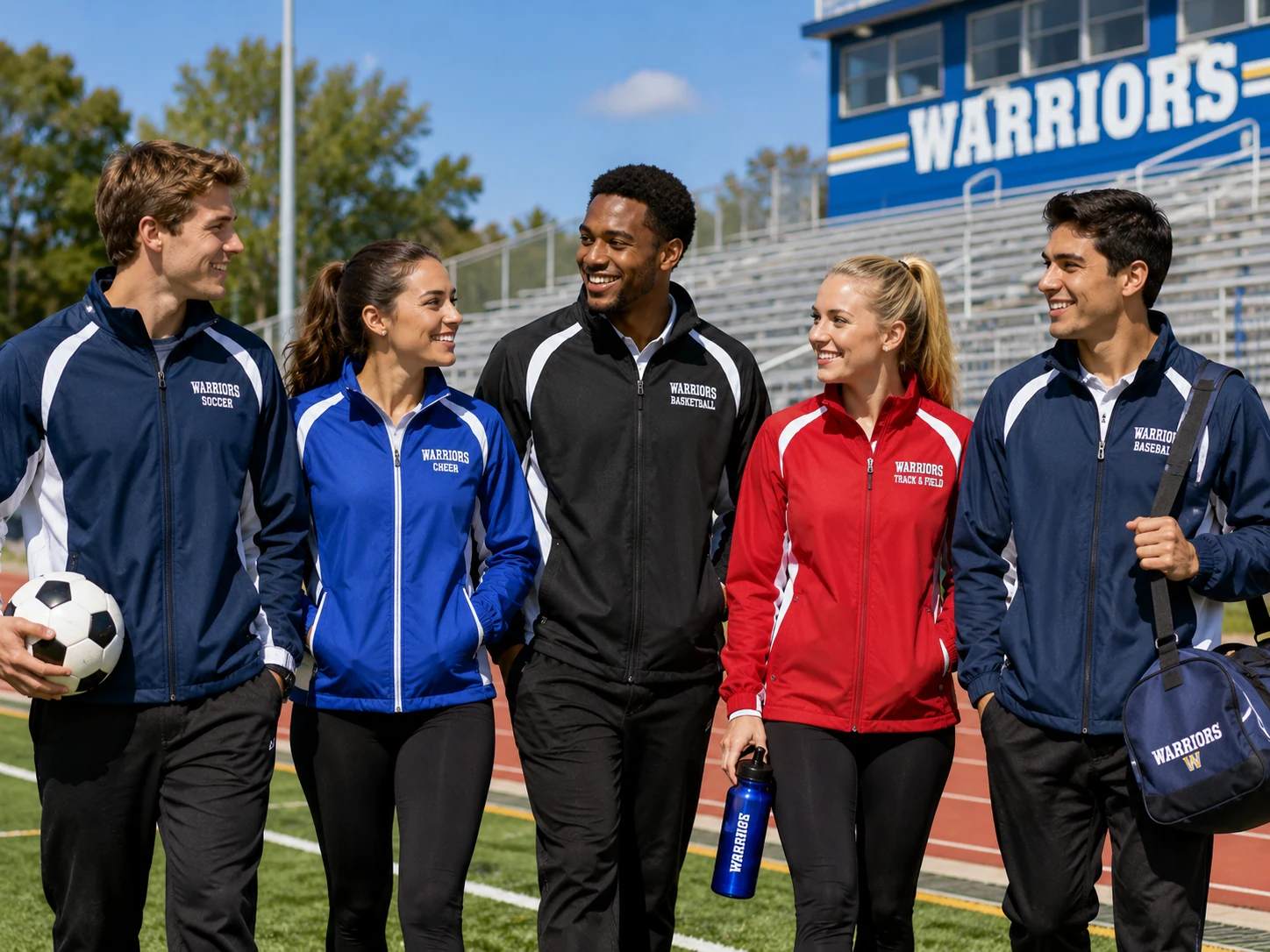 Custom jackets for schools, clubs, sports teams, and organizations.