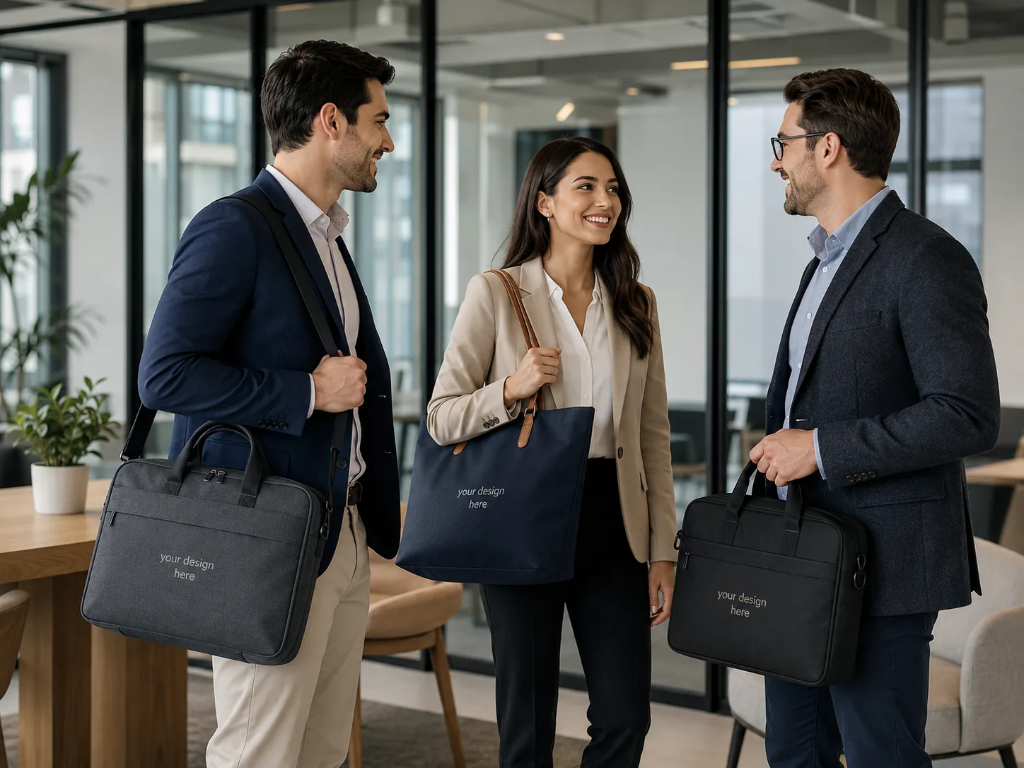 Professional branded bags for business use