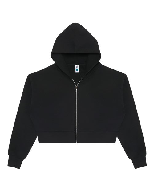 Women'S Relaxed Cropped Full-Zip Hoodie Sweatshirt view 5