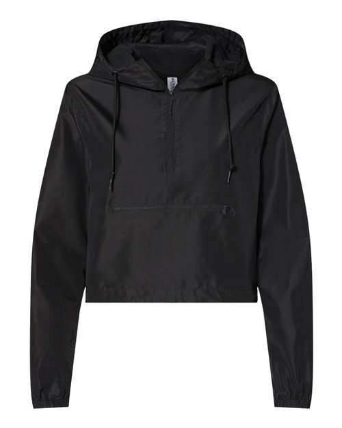 Women'S Lightweight Quarter-Zip Pullover Crop Windbreaker view 6
