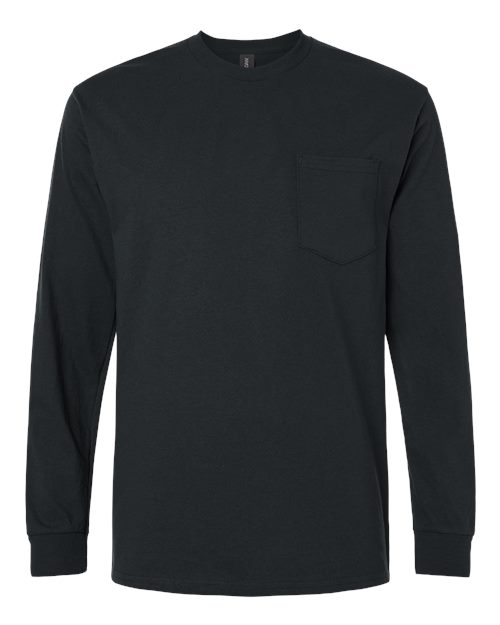 Unisex Ultra Cotton® Long Sleeve Pocket T-Shirt view 6