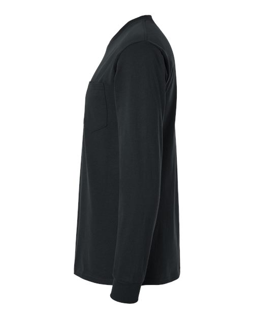 Unisex Ultra Cotton® Long Sleeve Pocket T-Shirt view 4