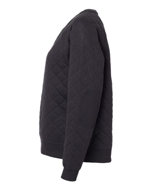 Women'S Quilted Crewneck Pullover view 4
