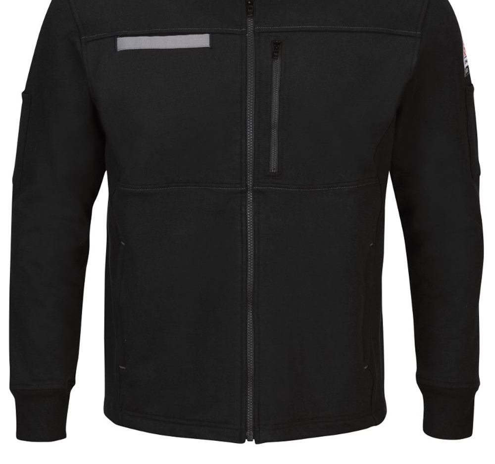Men'S Tall Zip Front Fleece Jacket-Cotton /Spandex Blend