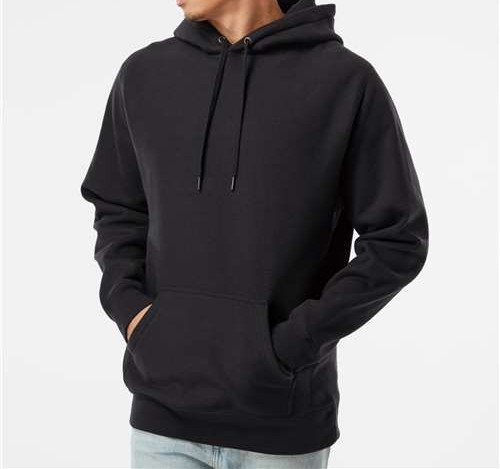 Unisex Legend Premium Heavyweight Cross-Grain Hooded Sweatshirt in Black