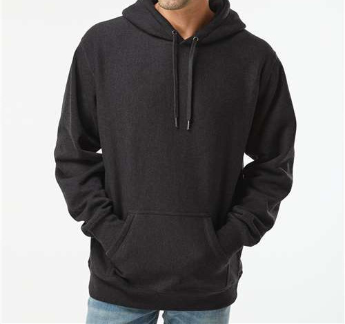 Unisex Legend Premium Heavyweight Cross-Grain Hooded Sweatshirt in Charcoal Heather