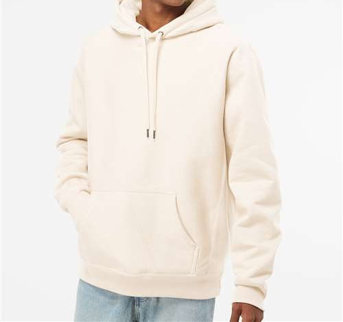 Unisex Legend Premium Heavyweight Cross-Grain Hooded Sweatshirt in Bone