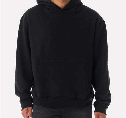 Unisex 10 Oz. Heavyweight Hoodie Sweatshirt in Black