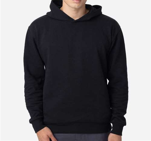 Unisex Reclaimist Fiber Hooded Sweatshirt in Black