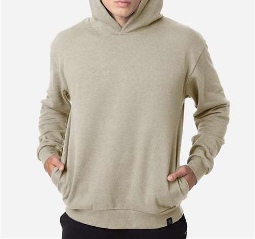 Unisex Reclaimist Fiber Hooded Sweatshirt in Pumice