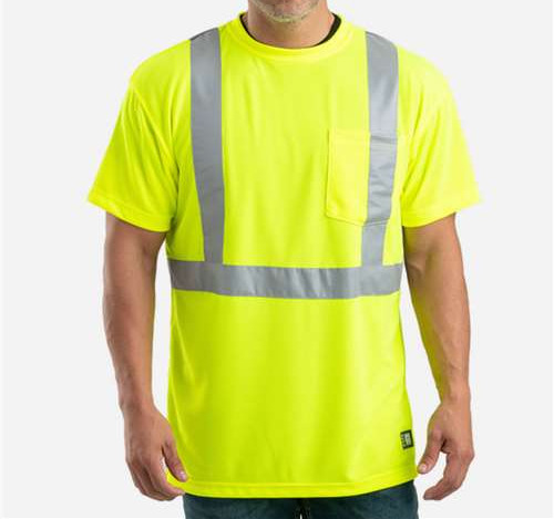 Men's Hi-Vis Class 2 Performance Pocket T-Shirt