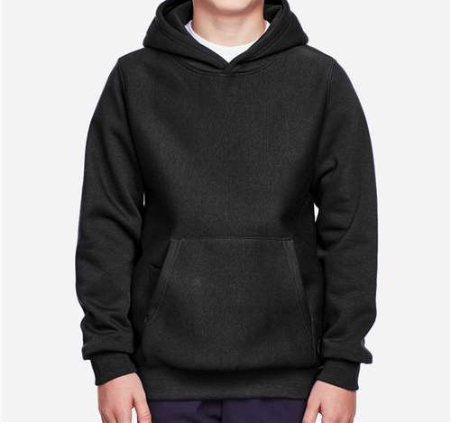 Youth Zone Hydrosport™ Heavyweight Hooded Sweatshirt in Black