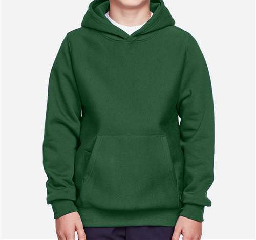 Youth Zone Hydrosport™ Heavyweight Hooded Sweatshirt in Sport Dark Green