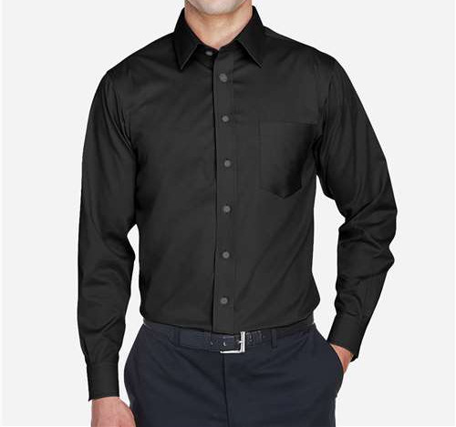 Men's Crown Collection® Solid Stretch Twill Woven Dress Shirt