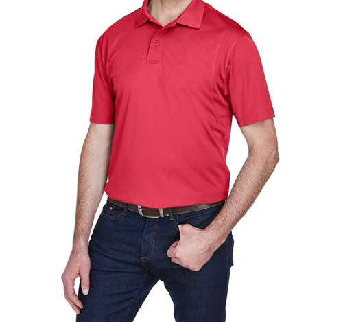 Men'S Micro Piqué Polo in Red