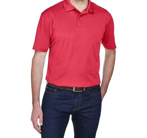 Men'S Micro Piqué Polo in Red