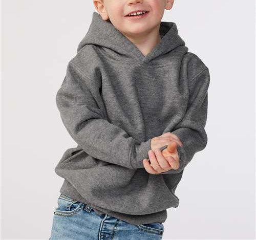 Toddler Pullover Fleece Hoodie in Granite Heather