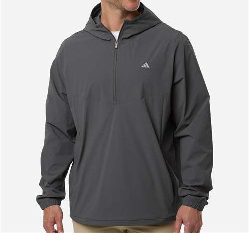 Men'S Ultimate365 Course Control Anorak Jacket in Grey Five