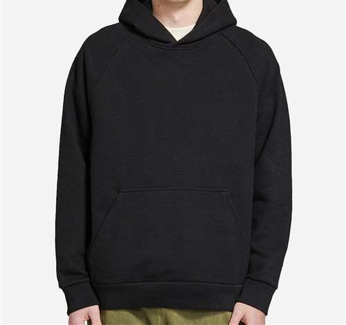 Unisex Heavy Core Hoodie Sweatshirt in Black