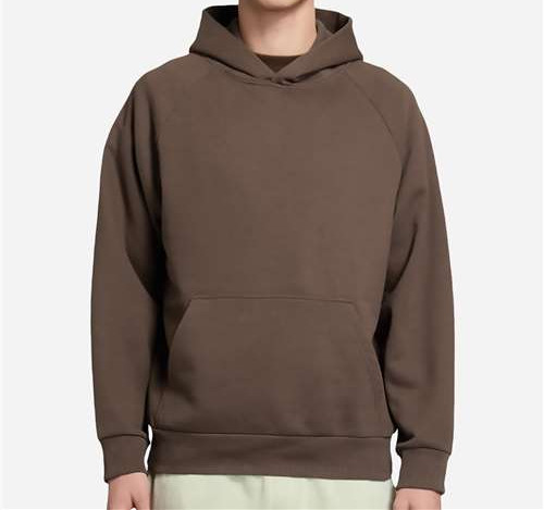 Unisex Heavy Core Hoodie Sweatshirt in Chocolate Brown