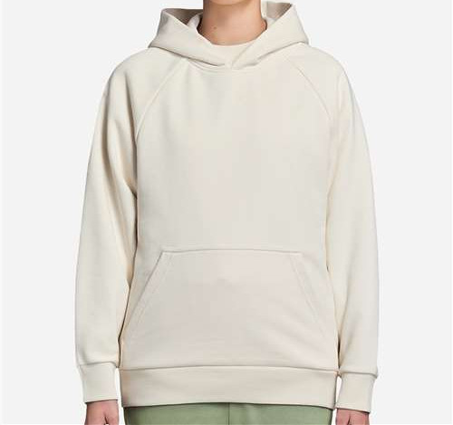 Unisex Heavy Core Hoodie Sweatshirt in Cream
