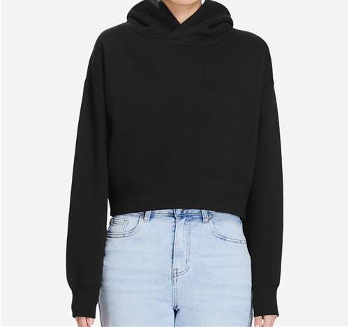 Women's Relaxed Cropped Hoodie Sweatshirt