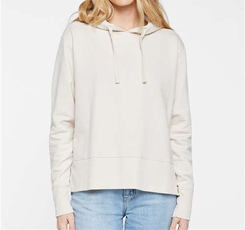 Women'S Vintage Wash Hoodie Sweatshirt in Washed Natural