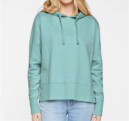 Women'S Vintage Wash Hoodie Sweatshirt in Washed Saltwater