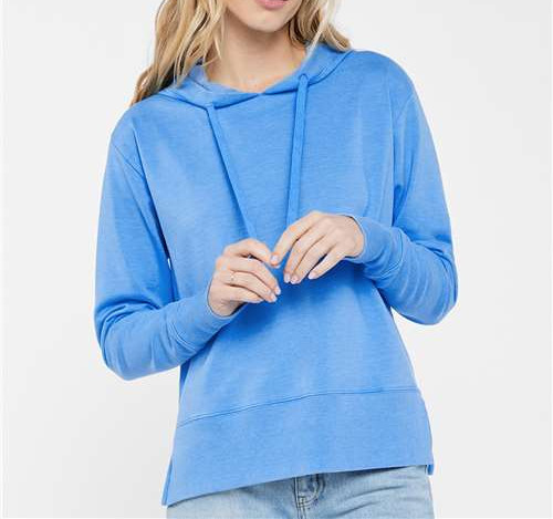 Women'S Vintage Wash Hoodie Sweatshirt in Washed Tradewind