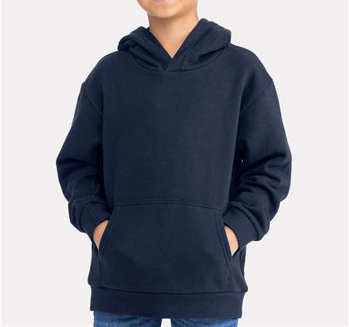 Youth Santa Barbara Fleece Hooded Sweatshirt in Midnight Navy