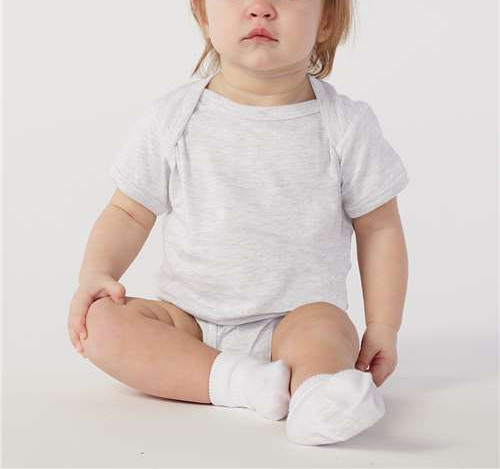 Infant Fine Jersey Bodysuit in Ash