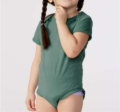 Infant Fine Jersey Bodysuit in Basil