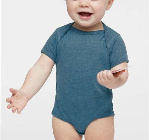 Infant Fine Jersey Bodysuit in Bermuda Blackout