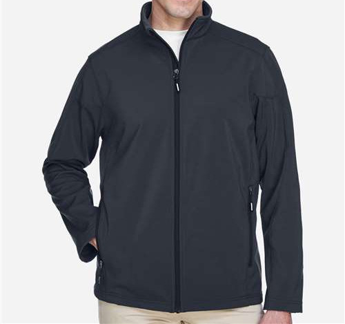 Men'S Cruise Two-Layer Fleece Bonded Soft Shell Jacket in Carbon