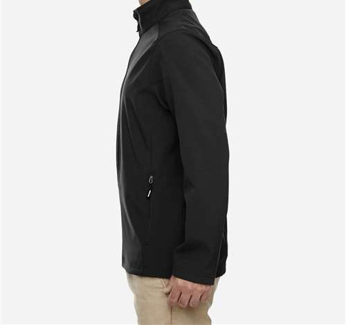 Men'S Tall Cruise Two-Layer Fleece Bonded Soft Shell Jacket in Black