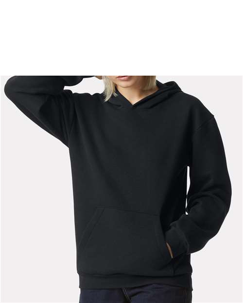 Unisex Reflex Fleece Hoodie Sweatshirt in Black