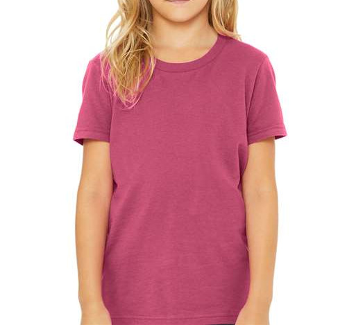 Youth Jersey Tee in Berry