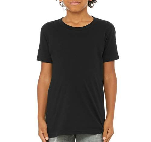 Youth Jersey Tee in Black