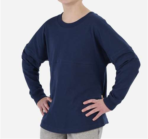 Youth Pom Pom Jersey in Navy