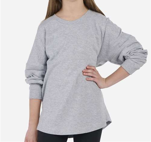 Youth Pom Pom Jersey in Oxford Heather