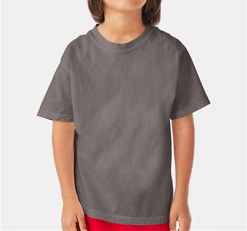 Youth Garment-Dyed T-Shirt in Concrete Grey
