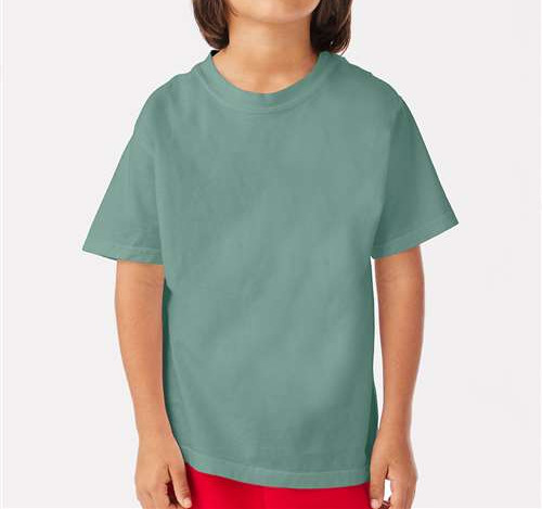 Youth Garment-Dyed T-Shirt in Cypress Green
