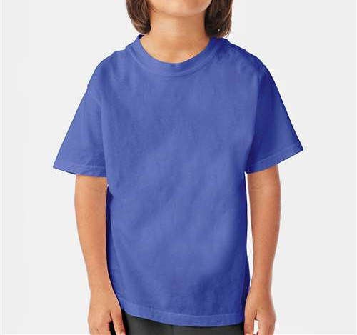 Youth Garment-Dyed T-Shirt in Deep Forte Blue