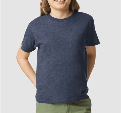 Youth Softstyle® Cvc T-Shirt in Navy Mist