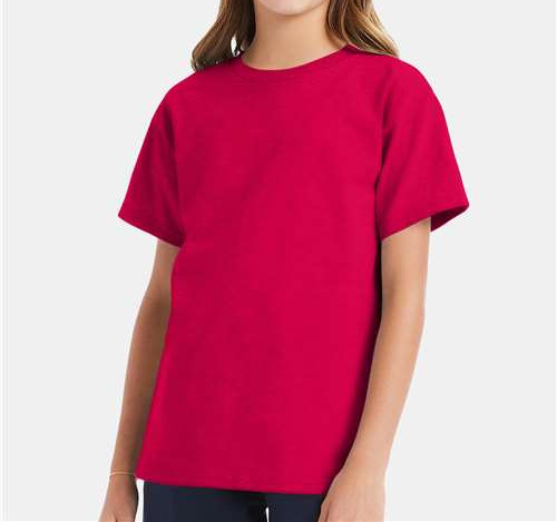 Youth Essential-T T-Shirt in Athletic Crimson
