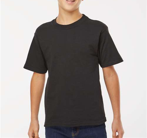 Youth Gold Soft Touch T-Shirt in Black