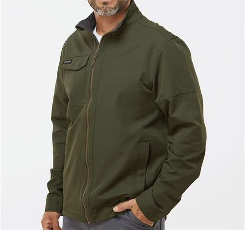 Men'S Ace Woven Stretch Soft Shell Jacket in Fatigue