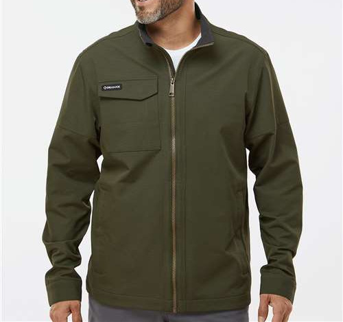 Men'S Ace Woven Stretch Soft Shell Jacket in Fatigue