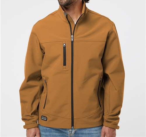 Men'S Motion Soft Shell Jacket in Saddle